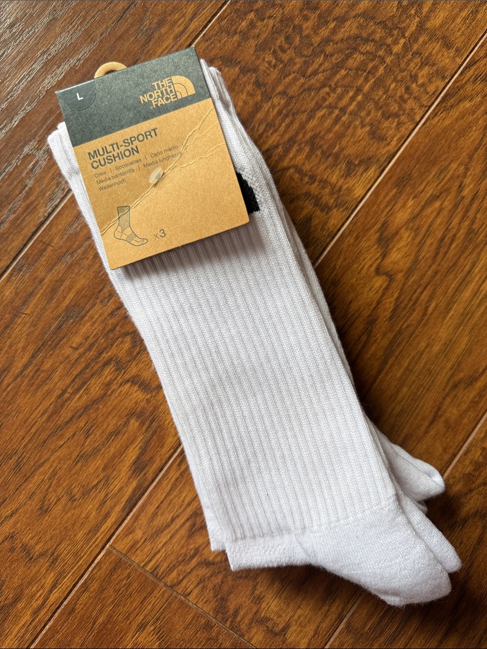 NWT! The North Face Multi-Sport Cushion Crew Socks (Pack of 3)